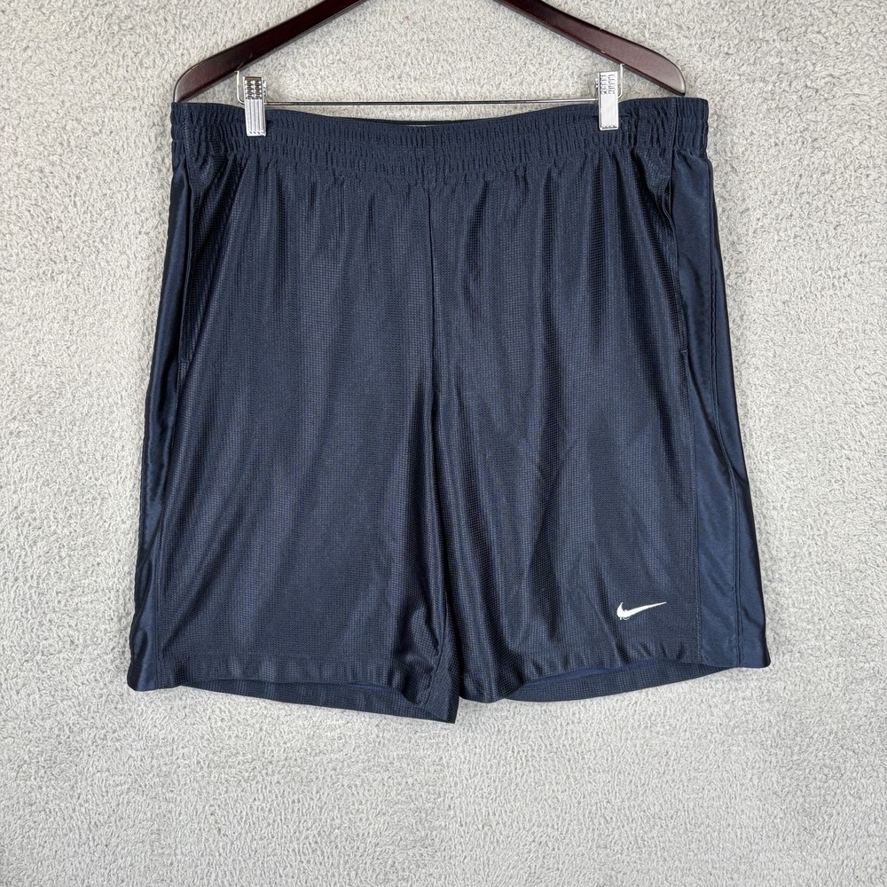 Vintage Nike Basketball Shorts Mens Large Navy Dazzle Athletic 207630-451